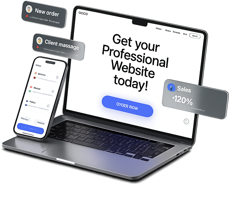 Website Development 3D Graphic
